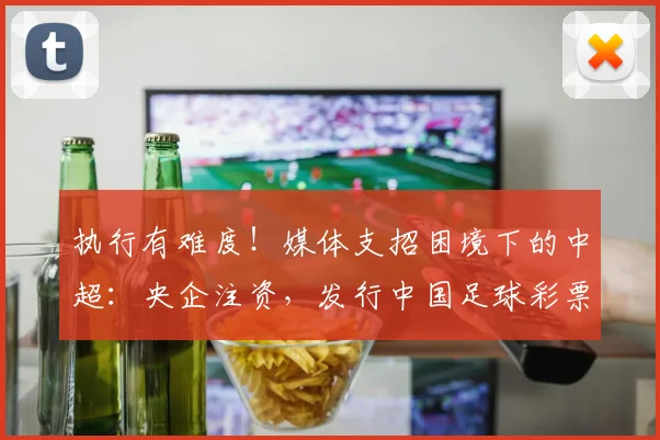 执行有难度！媒体支招困境下的中超：央企注资，发行中国足球彩票